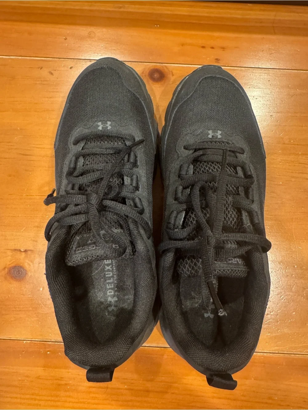 Under Armour Women’s Black Lace-Up Sneakers